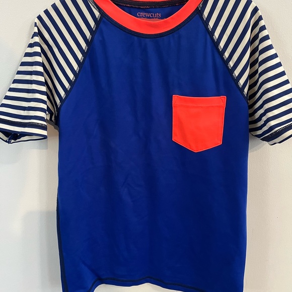 J. Crew Boys Short Sleeve Rash Guard, Size 8 - Picture 1 of 3